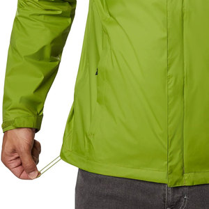 Men's Hooded <b>Waterproof</b> Rain <b>Jacket</b> Solid Color Casual Autumn Coat with Zipper Closure Green Rain <b>Jacket</b> - Product Image 6