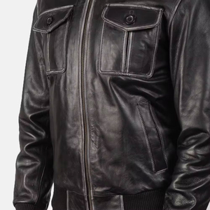 Outdoor Fashion Biker Warm PU Leather <b>Jacket</b> 2026 Winter Customized New Casual Motor <b>Thick</b> <b>Fleece</b> Leather <b>Jackets</b> - Product Image 3