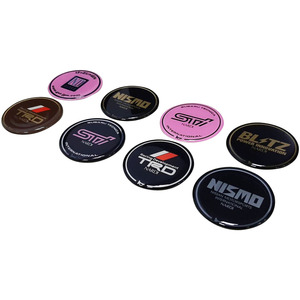 Black Round Epoxy Dome <b>Sticker</b> – Waterproof Crystal <b>Decal</b> for Automobile Use - Product Image 6