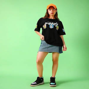 Venta al por mayor 100% algodón hombres camisetas cortas logotipo personalizado 3D Puff estampado liso gráfico de gran tamaño espuma serigrafía de punto sólido - Product Image 3