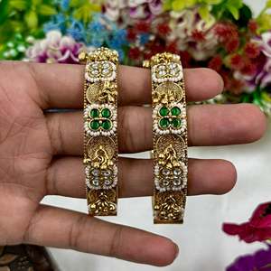 Indian Ethnic Artificial Jewellery Shruti Premium Heritage Openable Bangles - Product Image 3