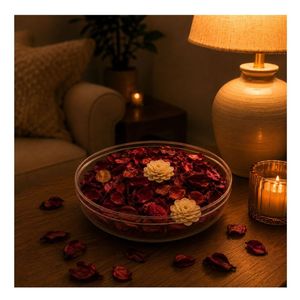 Pot-pourri de fraises naturelles, fleurs séchées, parfum d'ambiance pour la maison, remplissage décoratif pour bol - Product Image 3