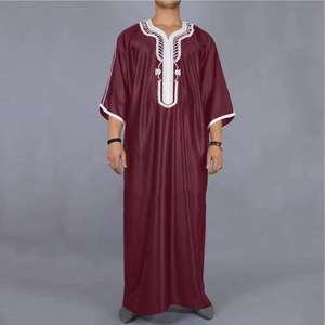 Wholesale Islamic Long Sleeve Kuwait Muslim <b>Thobes</b> <b>Men</b> - Product Image 5
