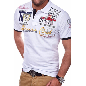 Camiseta de Verano de Súper Calidad Antiarrugas, Talla Grande, Manga Corta, Estampado Sólido, Bordado de Golf, Personalizable con la Marca - Product Image 5
