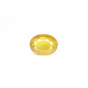 9 Carat Oval Cut Yellow Sapphire Loose Gemstone for Fine Jewelry - Product Image 1