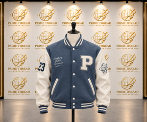 Chaqueta Universitaria Personalizada para Hombre, Chaqueta Letterman de Manga Larga con Bordado, Chaqueta Universitaria con Cuello Camisero y Bordado Chenille - Product Image 6