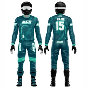Digital Print % Polyester 220g Breathable Quick Dry Unisex Adult Full Sleeve Kits for ATV Dirt Bike MTB BMX Motocross - Product Image 1