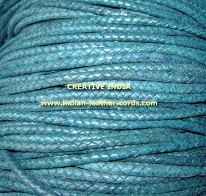 Hallazgos y componentes elegantes para manualidades de joyería elegante, varios tamaños, 4mm, 6mm, Cordones redondos de cuero trenzado - Product Image 3