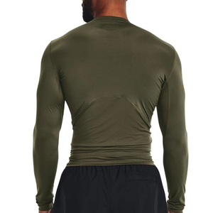 Chemises de compression sportives de haute qualité à coupe régulière pour l'entraînement, vêtements de gym, col rond, chemise de musculation pour homme, impression personnalisée - Product Image 2