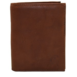 Men's Genuine Leather <b>Trifold</b> <b>Wallet</b> Handmade Embossed Letter Minimalist Fold Closure Short Daily Use - Product Image 1