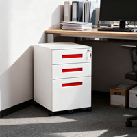 Armoire de rangement mobile à 3 tiroirs CHNSMILE, disponible en stock d'usine, taille/couleur personnalisable, organiseur de fichiers sous le bureau