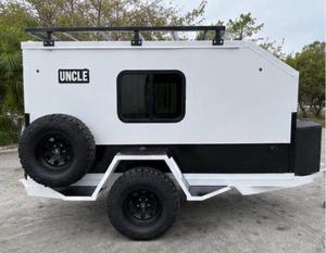 Mini Caravana Moderna, Remolque de Viaje para 2-8 Personas, Ligera, de Aluminio, Todoterreno, con Cocina Deslizable de Acero Inoxidable, Doble - Product Image 4