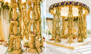 Stylish <b>Wedding</b> Wooden Carving Mandap Luxury Indian <b>Wedding</b> Wooden Mandaps Modern Multi-Cultural Indian <b>Wedding</b> Mandap - Product Image 4