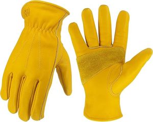 Gants de sécurité en cuir véritable pour le poignet |   Protection au travail industriel |   Vente en gros d'usine - Product Image 1