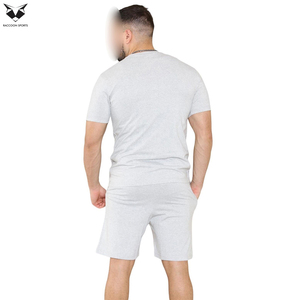 Conjunto de Camiseta y Pantalones Cortos de Verano para Hombre, Cuello Redondo, Color Sólido, Transpirable, Mejor Tela, Superventas 2026 - Product Image 6
