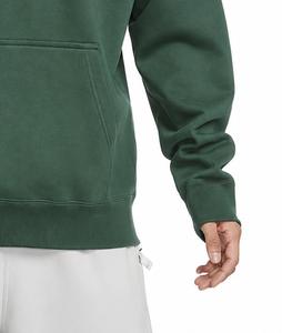 Sweat-shirt à capuche éco-responsable pour homme, coupe classique, couleur unie, poche, molleton tricoté 300g, 100% coton, décontracté, blanc, automne - Product Image 4