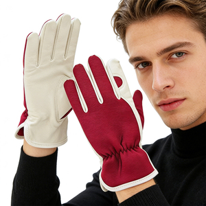 Gants de travail en cuir de vachette de haute qualité, extra-larges et résistants, pour les conducteurs, la conduite de camions, l'entrepôt, le jardinage, l'agriculture - Product Image 3