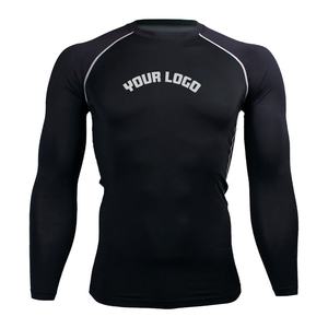 Camiseta de compresión Dry-Fit de manga larga para adultos, sin Gi, para MMA, BJJ, Grappling, Artes Marciales, 240g, personalizable - Product Image 1