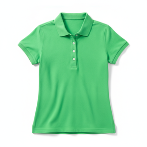 เสื้อโปโลผู้หญิงไซส์ใหญ่ สไตล์สตรีทแวร์ ทรงไหล่ตก - Product Image 1