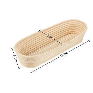 Sourdough <b>Bread</b> <b>Basket</b>,Oval Rattan <b>Bread</b> Banneton Proofing <b>Basket</b> With Liner, <b>Bread</b> Making Accessories Wholesale From Vietnam - Product Image 2