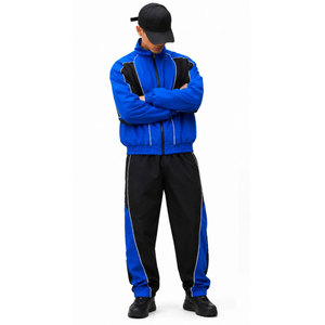 Chaqueta y Pantalón Ligeros de Corte Ajustado con Cremallera, Tendencia 2027, Poliéster/Nylon, Lavado Ácido, Impresión DTF, Hombro Caído, Impermeables - Product Image 5
