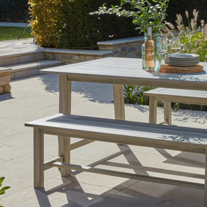Silla de Jardín Bravontique Royal Teak, Muebles de Exterior de Madera Maciza Elegantes, Colección de Muebles de Diseño Clásico Premium - Product Image 3