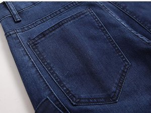 Jeans ajustados rotos y desgastados para hombre, pantalones casuales de mezclilla con efecto destruido, a la moda - Product Image 4