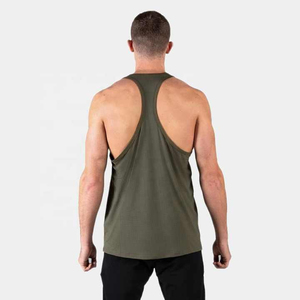 Mens Quick Dry Breathable Eco-friendly Cotton/bamboo Tank Top Gym Fitness Casual Skinny 220g Sublimation Printed Solid Knitted - Product Image 2