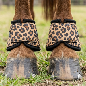 Protège-ongles pour chevaux en néoprène rembourré, légers, hautement élastiques, imprimés numériquement avec motif guépard, protection optimale, OEM - Product Image 3
