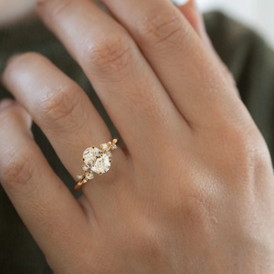 <b>Custom</b> Luxury Diamond <b>Rings</b> S925 Silver 18K Gold Plated 1CT CVD Oval moissanite Certified Excellent Cut Unisex - Product Image 4