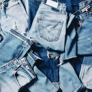 Branded Overrun Surplus Men's Jeans Mixed Denim Stock Fashion Casual Pants Super <b>Light</b> Readymade Label Good Quality <b>Cheap</b> Price - Product Image 5