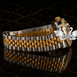 Luxury Round Dial Moissanite Watch Men Full Diamond Bracelet Wristwatch - Product Image 2