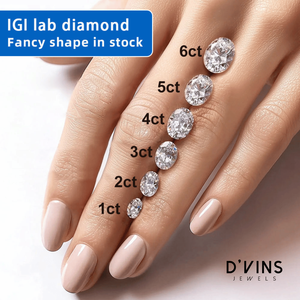 D'vins Jewels Wholesale IGI Diamant de laboratoire en vrac 1ct~5ct Couleur D VVS VS Taille ovale pour la fabrication de bijoux - Product Image 2