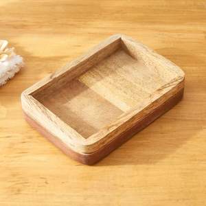 Jabonera de Madera Natural para Baño, Hecha a Mano, Ecológica, con Base de Listones para Ducha y Lavabo - Product Image 4
