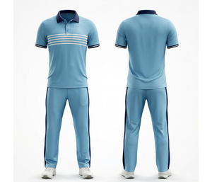 Professional <b>Cricket</b> Team Uniform with Custom Logo Printing | Men Women Youth <b>Cricket</b> Wears Polo Shirt and Trouser Full Team - Product Image 1