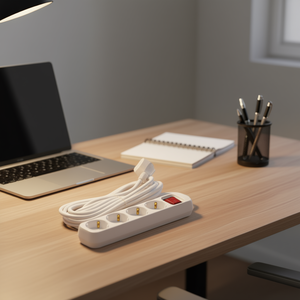 Presa a 4 vie con interruttore, cavo da 5 m H05VV-F 3G1.5mm - Product Image 3