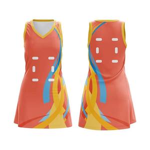 Factory Price Sports Netball Uniforms Quick Dry Breathable 100% Polyester Netball <b>Dress</b> for Women High Quality Custom Team Name - Product Image 1