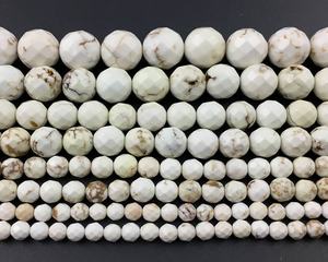 ลูกปัดแมกนีไซต์ธรรมชาติทรงเหลี่ยม ลูกปัดพลอยทรงกลม ร้อยเป็นเส้น สำหรับทำเครื่องประดับ งานฝีมือ DIY - Product Image 6