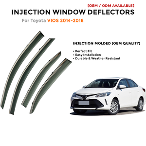 Deflector de Viento para Toyota Vios 2014-2018, Protector Solar y de Lluvia, Visera para Ventana de Coche - Product Image 2