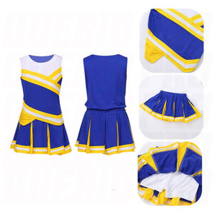 Best Reasonable Price Cheerleading Uniforms Professional Sports Team Sleeveless Cheerleader Uniform Cheap High Quality Durable - Product Image 3