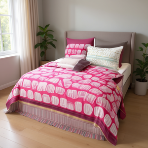 American Style 4-Piece Gold Printed Cotton Bed <b>Sheet</b> Set 108x108 Inch <b>King</b> <b>Size</b> Soft Home Hotel Bedding Deep Pocket Cooling - Product Image 3