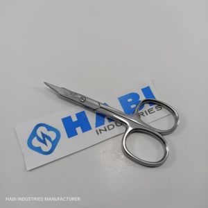 Wholesale Professional Straight Blade Steel Handle Cuticle Scissors High Quality <b>Thread</b> Cutting Custom Logo Embroidery <b>Tool</b> - Product Image 1