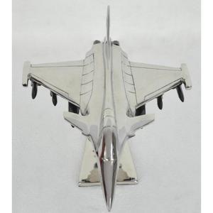 Modèle d'avion de chasse Rafale artisanal en métal avec cockpit noir et base, taille personnalisée, prix de gros - Product Image 5