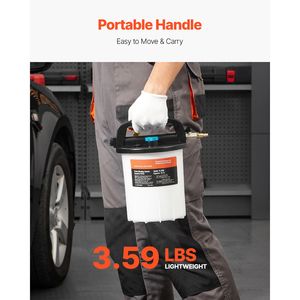 Kit Completo per Spurgo Freni da 3L con Bottiglia di Ricarica a Sifone da 1L e 13 Connettori per Tubi per Riparazione Efficiente dei Freni - Product Image 6