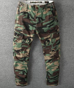 Nouvelle Tendance Pantalon Cargo Décontracté Taille Haute en Toile Multi-poches Coupe Droite Résistant à l'Usure Multicolore 100% Coton pour Homme - Product Image 5