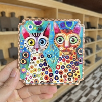 Sous-verres en céramique vintage personnalisés forme de motif exquis nouveau Design style classique sous-verres d'angle manquants tapis et coussinets