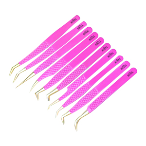 Juego de Pinzas para Pestañas de 10 Piezas con Estuche Magnético, Marca Privada, Las Mejores Herramientas para Pestañas, Pinzas para Extensión de Pestañas - Product Image 2