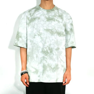 Camisetas HSI Extra Grandes Negras Lisas de Corte Holgado con Lavado Ácido al por Mayor, Camisetas Casuales para Hombre de Secado Rápido 100% Algodón - Product Image 3