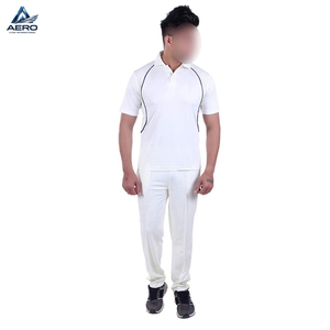 Uniformes de críquet personalizados en blanco con contraste negro, de la más alta calidad, servicio OEM ODM, último diseño, para adultos. - Product Image 1