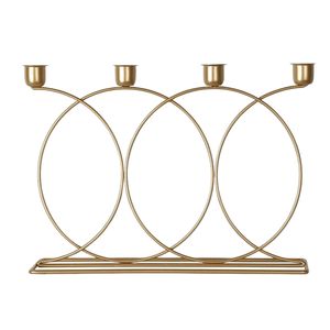 Ensemble de 3 bougeoirs en fer fini noir mat style nordique médiéval pour décorations de Noël et de Pâques - Product Image 4